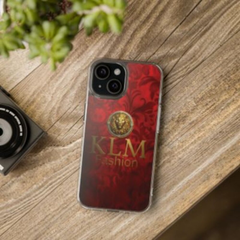 KLM Fashion Lion Design Clear Phone Case